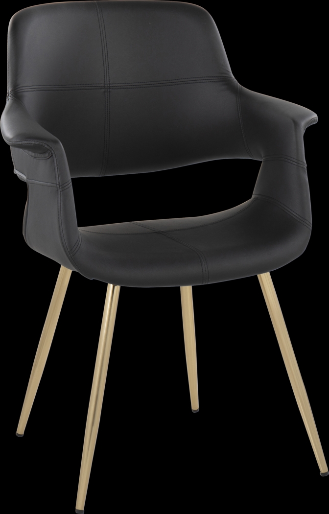 Lafanette I Black Arm Chair, Set of 2 - Thumbnail - Image 3