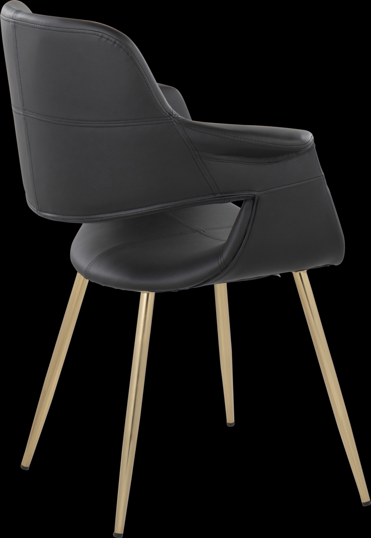 Lafanette I Black Arm Chair, Set of 2 - Thumbnail - Image 5