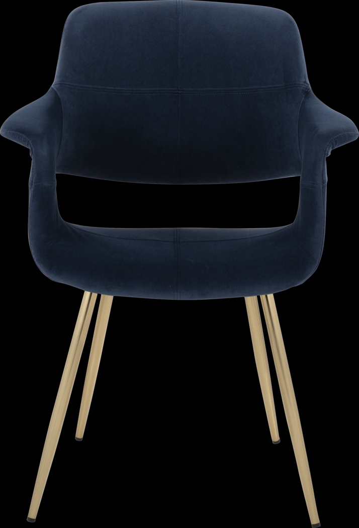 Lafanette I Blue Arm Chair, Set of 2 - Thumbnail - Image 8