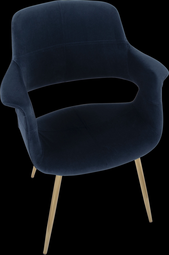 Lafanette I Blue Arm Chair, Set of 2 - Thumbnail - Image 9