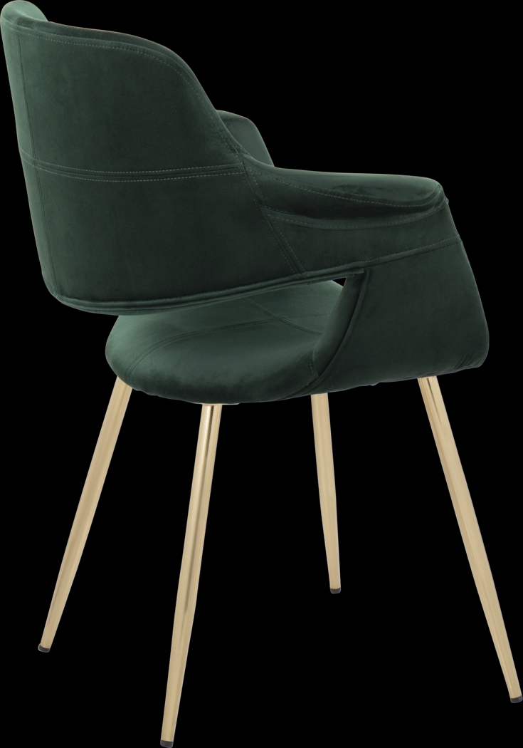 Lafanette I Green Arm Chair, Set of 2 - Thumbnail - Image 5