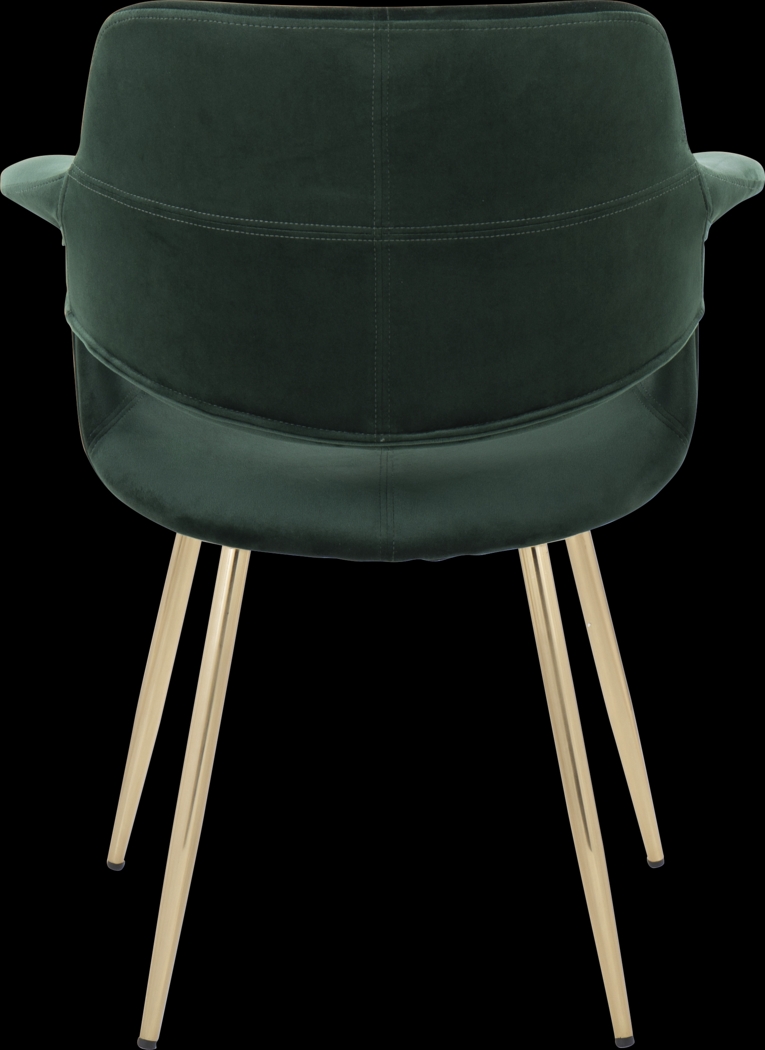 Lafanette I Green Arm Chair, Set of 2 - Thumbnail - Image 6