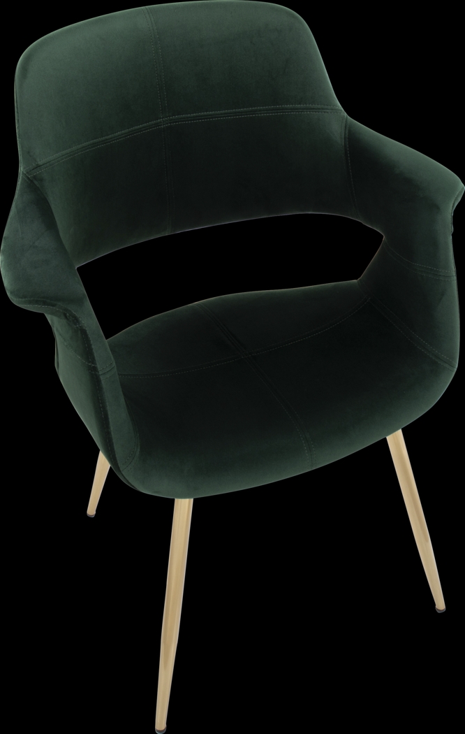 Lafanette I Green Arm Chair, Set of 2 - Thumbnail - Image 8