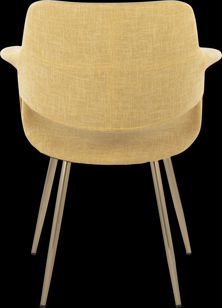 Lafanette I Yellow Arm Chair, Set of 2 - Thumbnail - Image 5