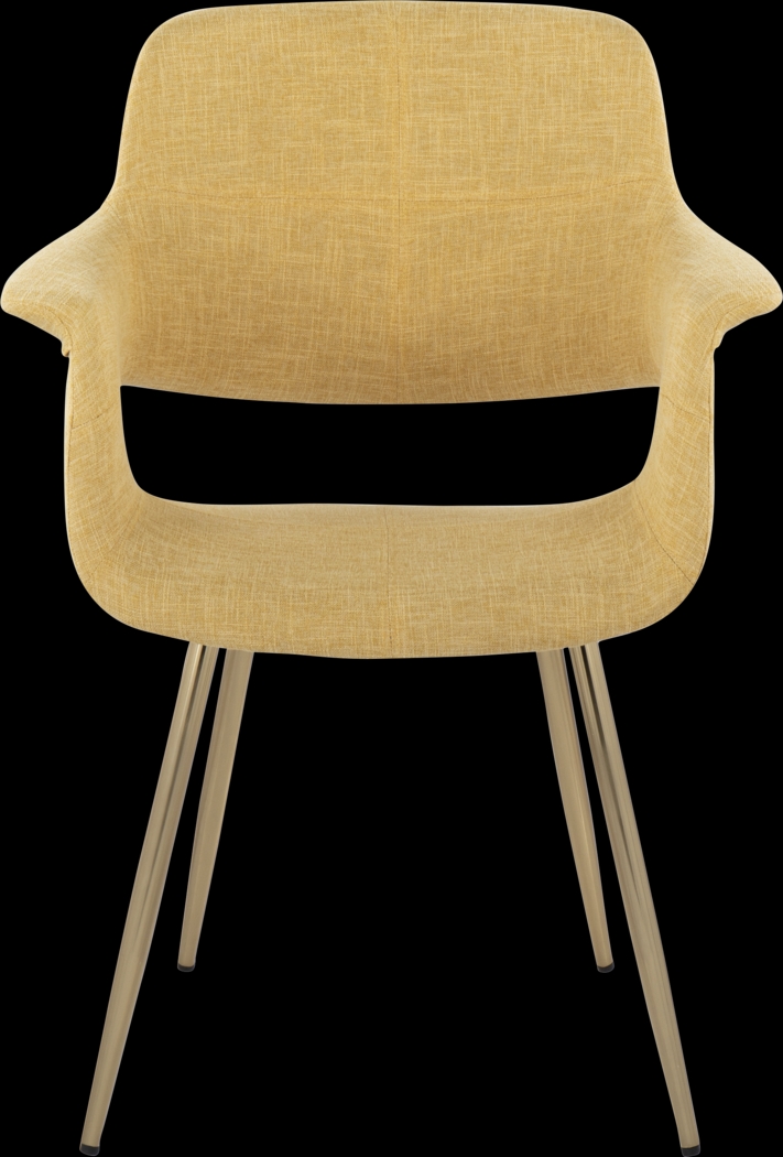 Lafanette I Yellow Arm Chair, Set of 2 - Thumbnail - Image 6