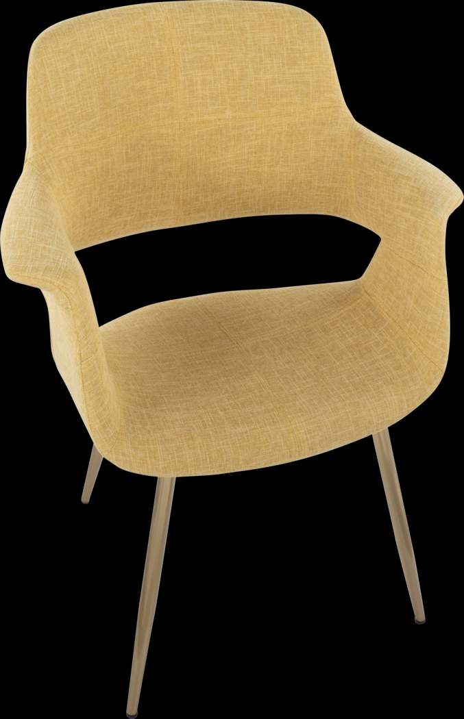 Lafanette I Yellow Arm Chair, Set of 2 - Thumbnail - Image 7