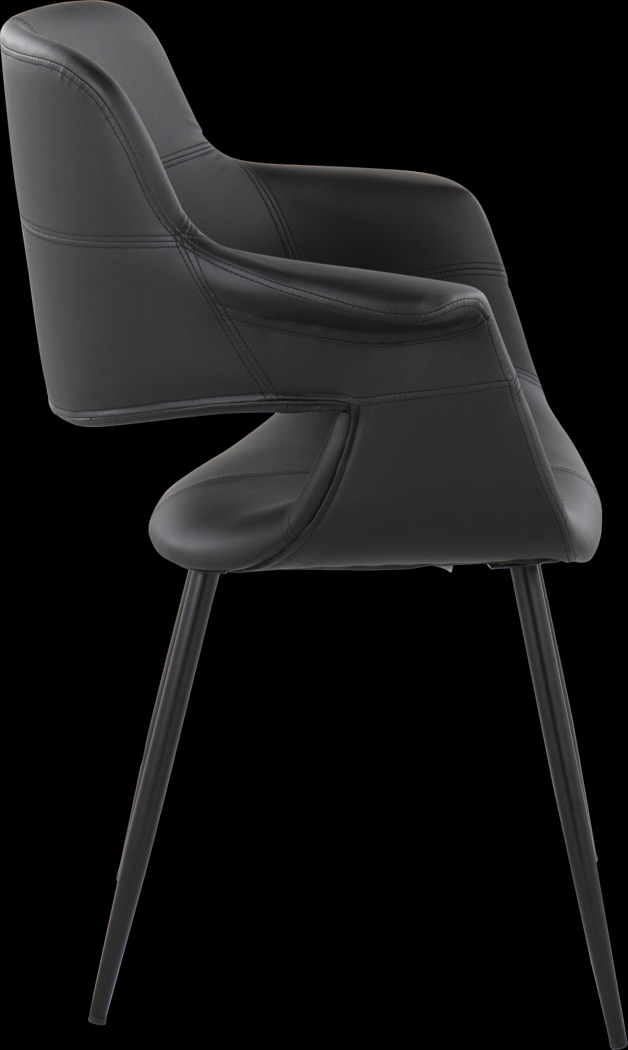 Lafanette II Black Arm Chair, Set of 2 - Thumbnail - Image 5