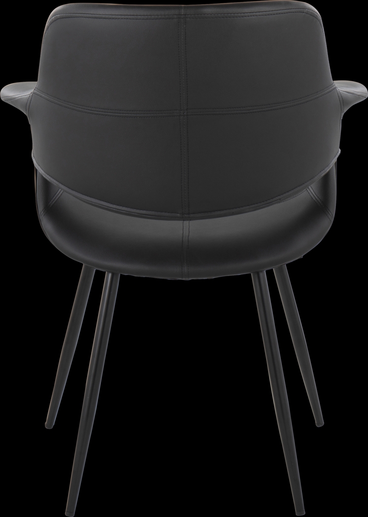 Lafanette II Black Arm Chair, Set of 2 - Thumbnail - Image 7