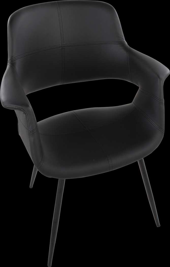 Lafanette II Black Arm Chair, Set of 2 - Thumbnail - Image 9