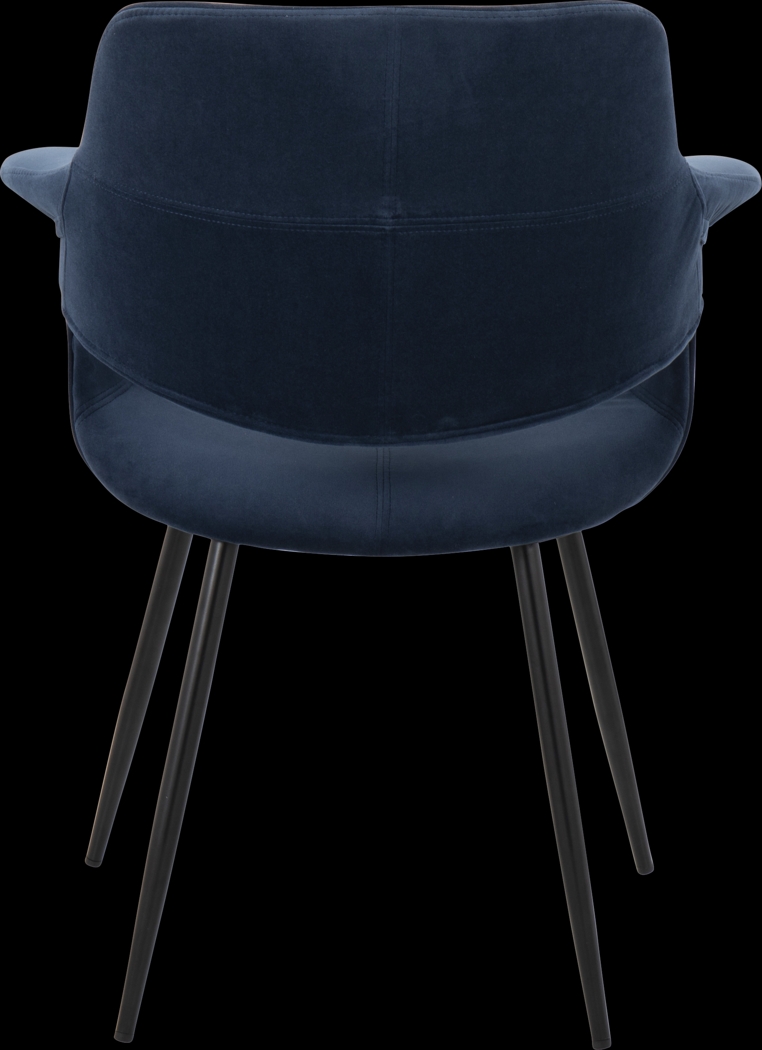 Lafanette II Blue Arm Chair, Set of 2 - Thumbnail - Image 5