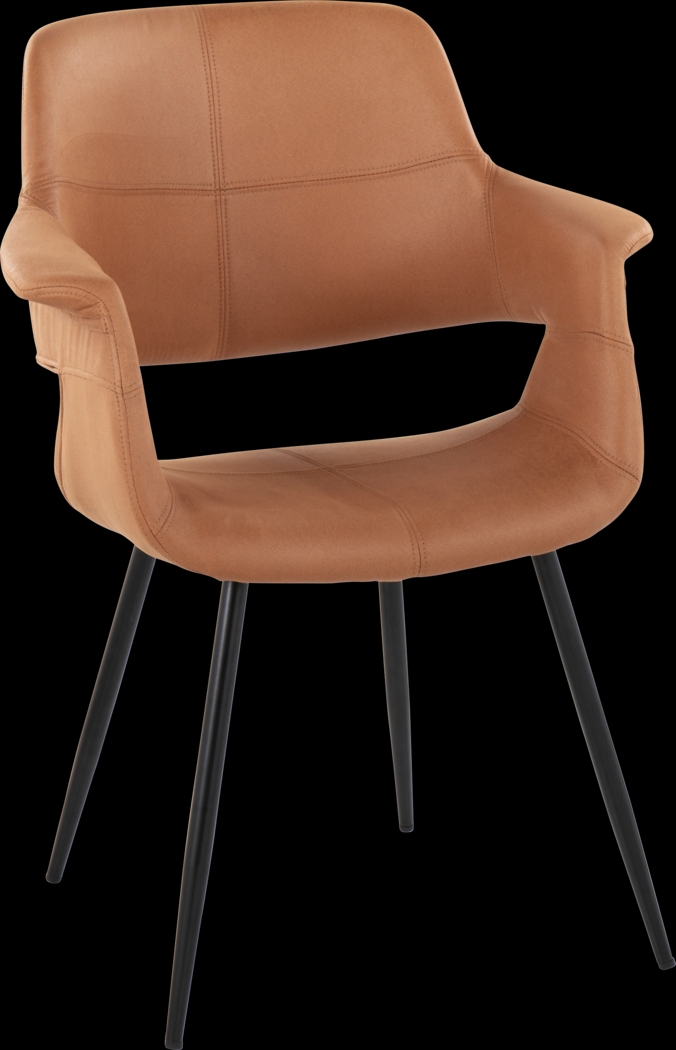 Lafanette II Camel Arm Chair, Set of 2 - Thumbnail - Image 2