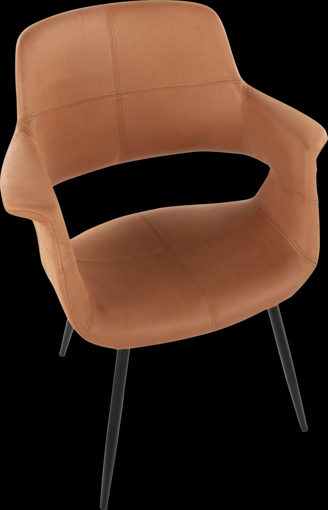 Lafanette II Camel Arm Chair, Set of 2 - Thumbnail - Image 7