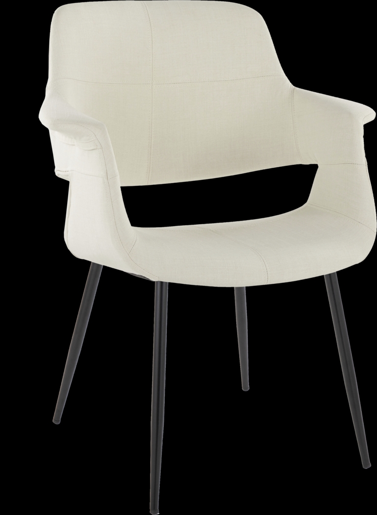 Lafanette II Cream Arm Chair, Set of 2 - Thumbnail - Image 2