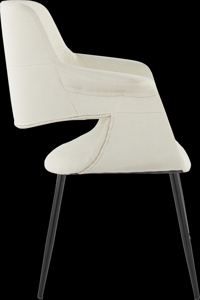 Lafanette II Cream Arm Chair, Set of 2 - Thumbnail - Image 3