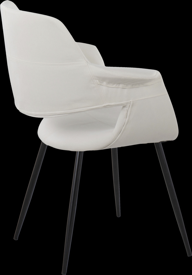 Lafanette II Cream Arm Chair, Set of 2 - Thumbnail - Image 6