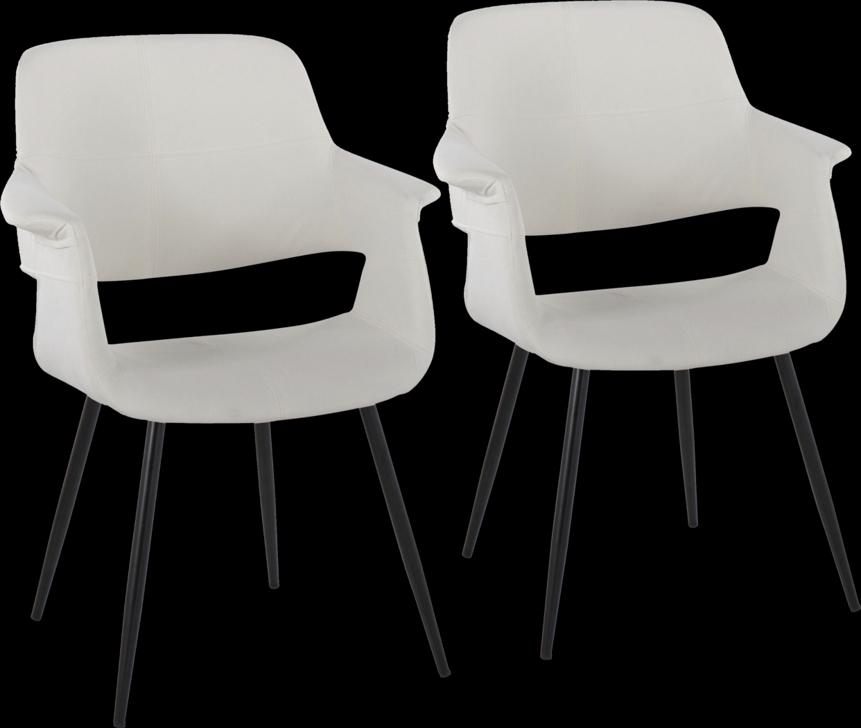 Lafanette II Cream Arm Chair, Set of 2 - Thumbnail - Image 1