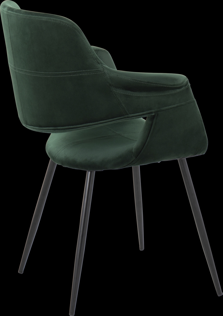 Lafanette II Green Arm Chair, Set of 2 - Thumbnail - Image 5
