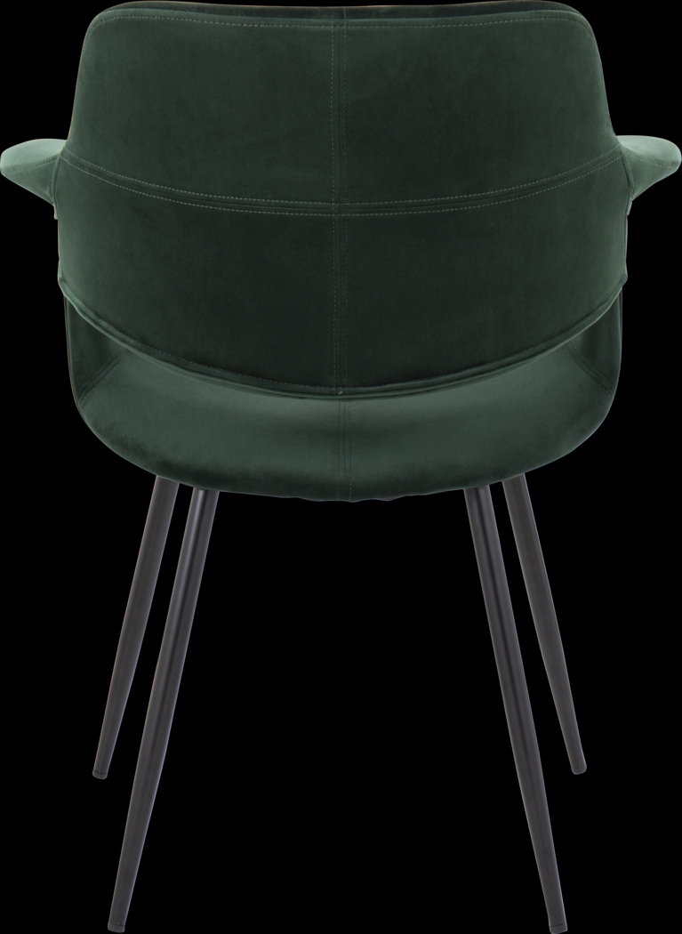 Lafanette II Green Arm Chair, Set of 2 - Thumbnail - Image 6