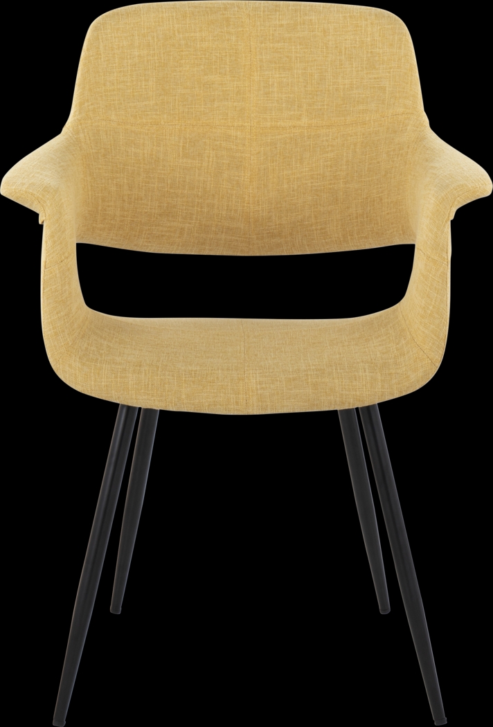 Lafanette II Yellow Arm Chair, Set of 2 - Thumbnail - Image 5