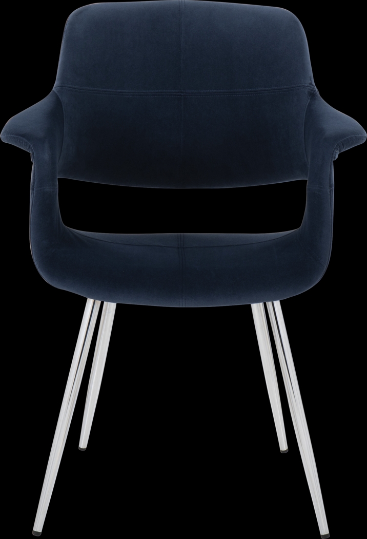 Lafanette III Blue Arm Chair, Set of 2 - Thumbnail - Image 8