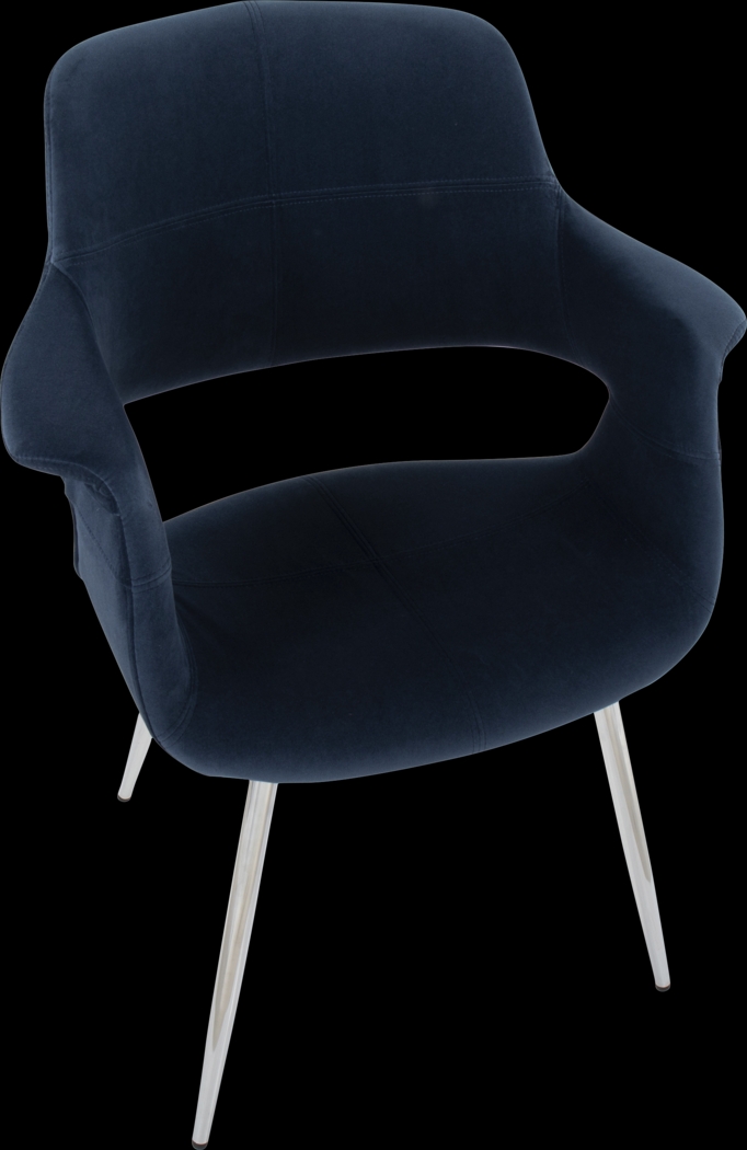 Lafanette III Blue Arm Chair, Set of 2 - Thumbnail - Image 9