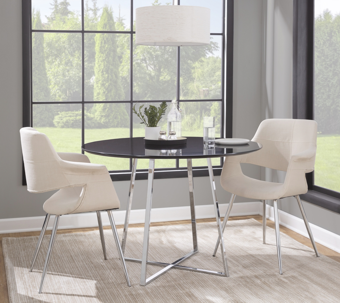 Lafanette III Cream Arm Chair, Set of 2 - Thumbnail - Image 2