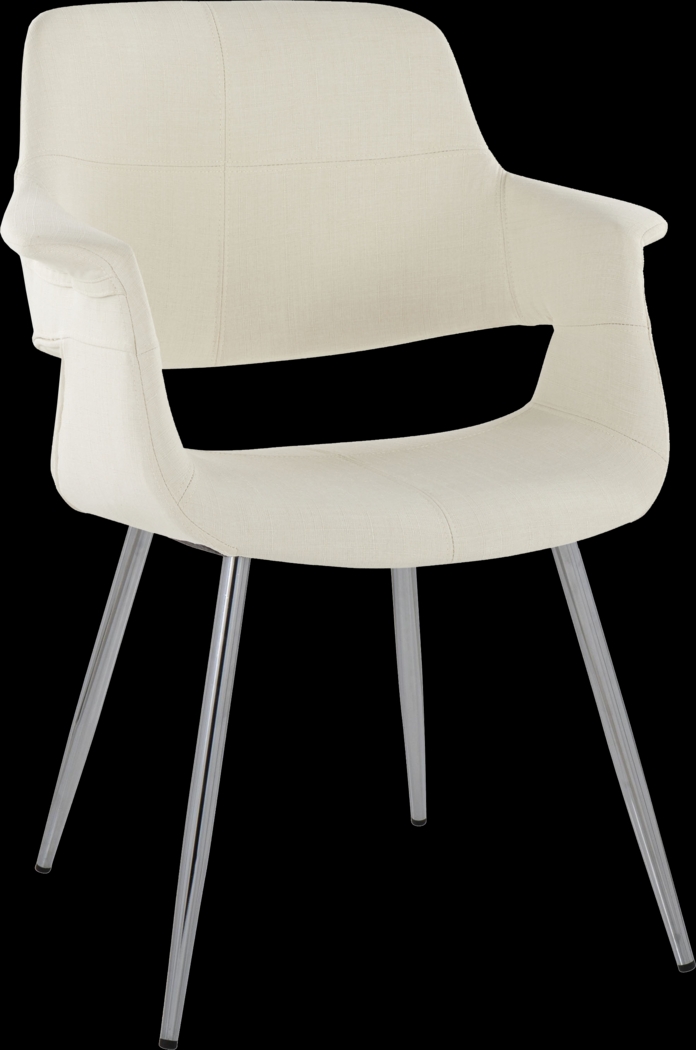 Lafanette III Cream Arm Chair, Set of 2 - Thumbnail - Image 3