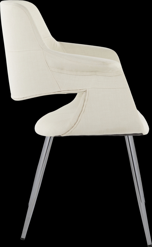 Lafanette III Cream Arm Chair, Set of 2 - Thumbnail - Image 4