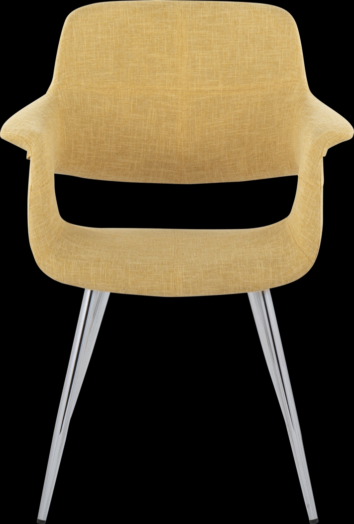 Lafanette III Yellow Arm Chair, Set of 2 - Thumbnail - Image 8