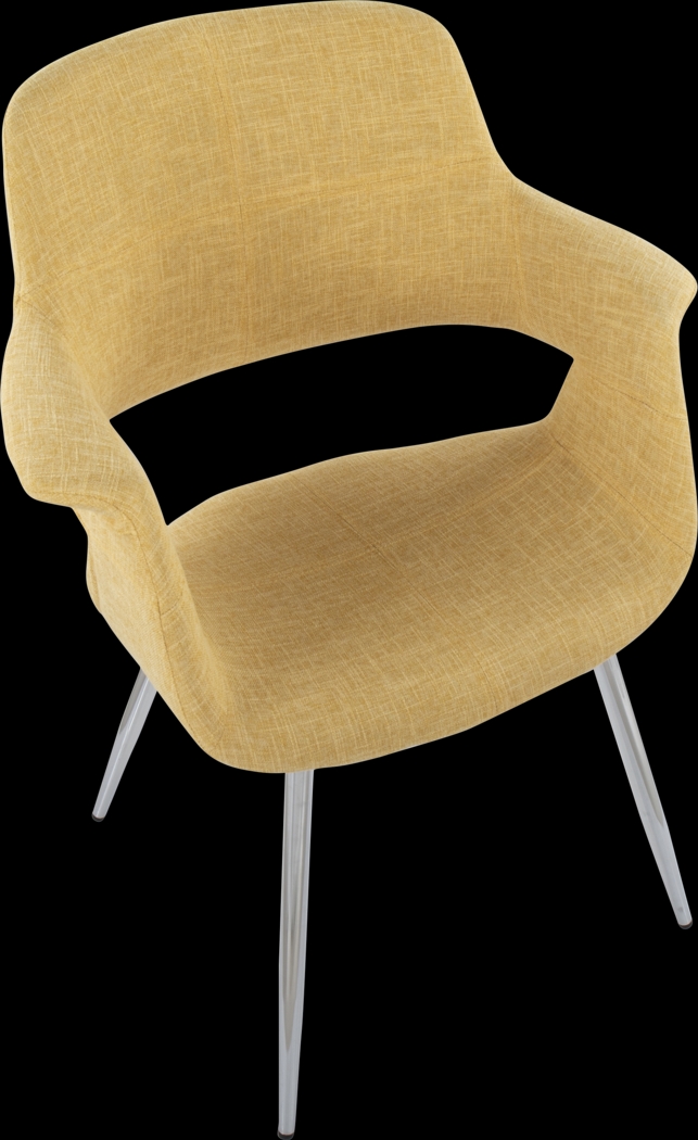 Lafanette III Yellow Arm Chair, Set of 2 - Thumbnail - Image 9