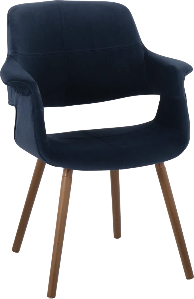 Lafanette IV Blue Arm Chair, Set of 2 - Thumbnail - Image 3