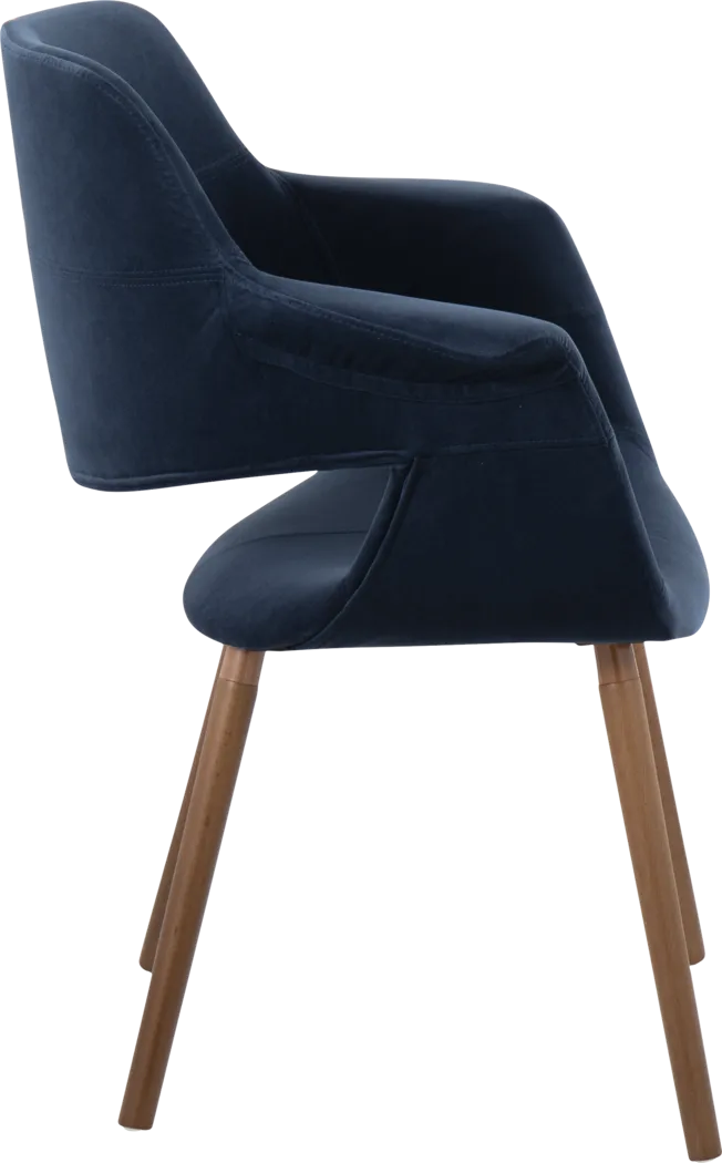 Lafanette IV Blue Arm Chair, Set of 2 - Thumbnail - Image 4