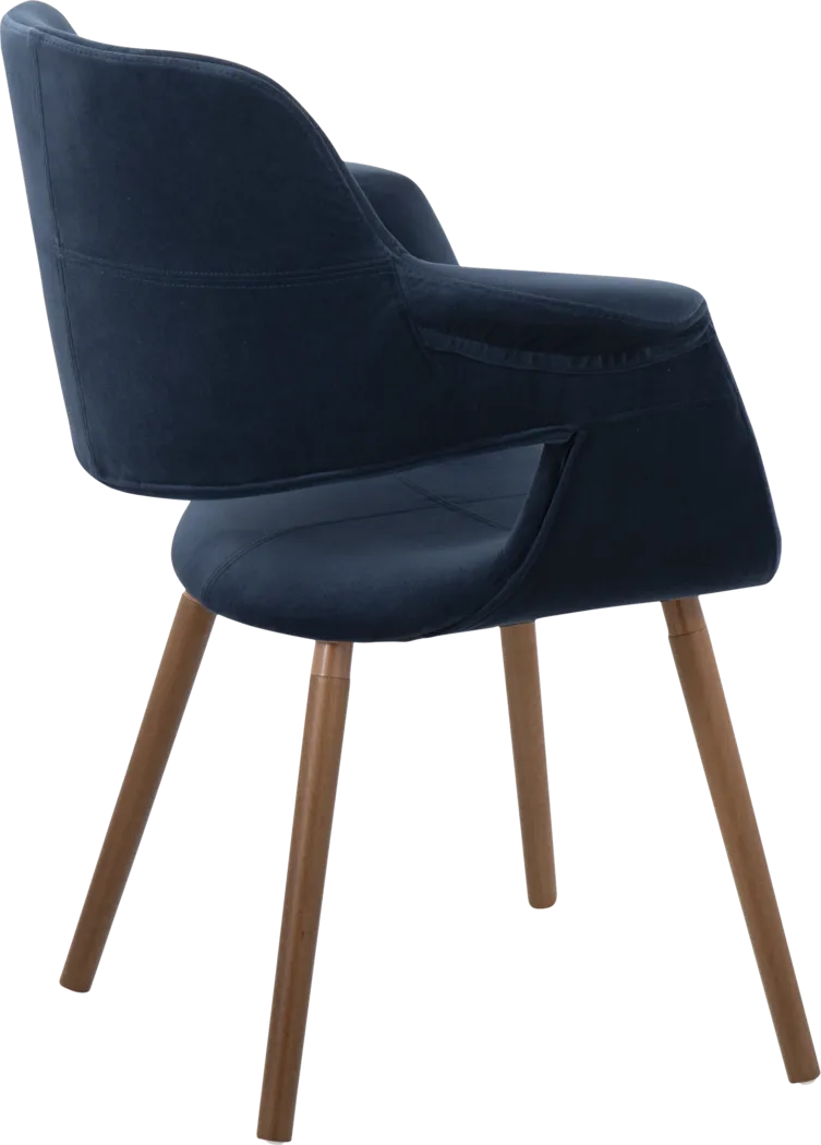 Lafanette IV Blue Arm Chair, Set of 2 - Thumbnail - Image 5
