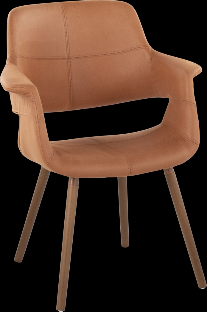 Lafanette IV Camel Arm Chair, Set of 2 - Thumbnail - Image 2