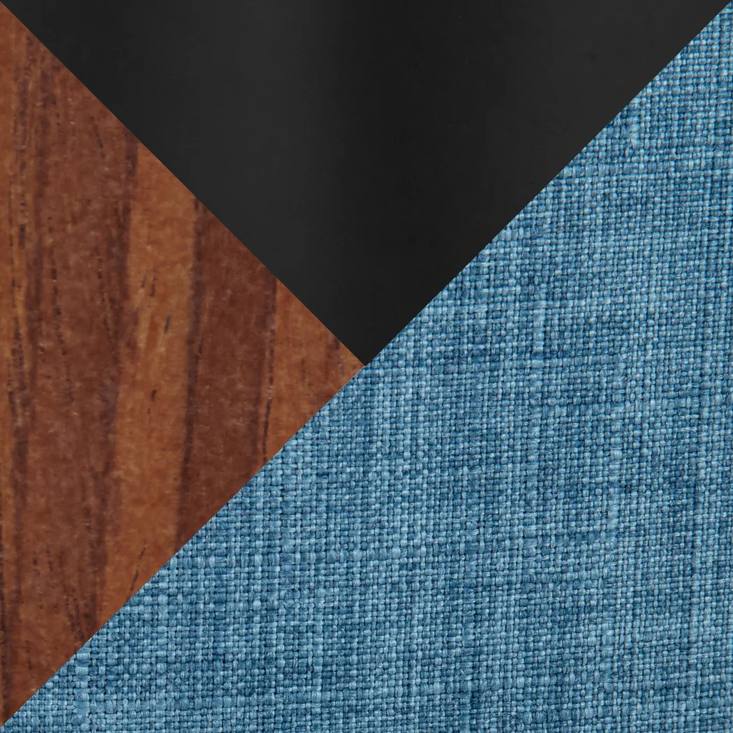 Lafanette V Blue Swivel Barstool, Set of 2 - Thumbnail - Image 7