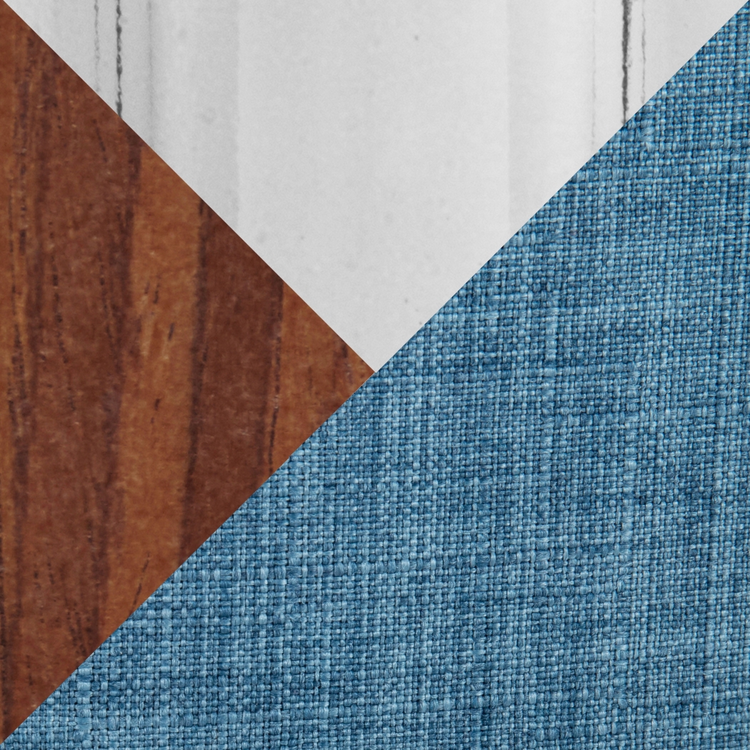 Lafanette V Blue Swivel Barstool, Set of 2 - Thumbnail - Image 8