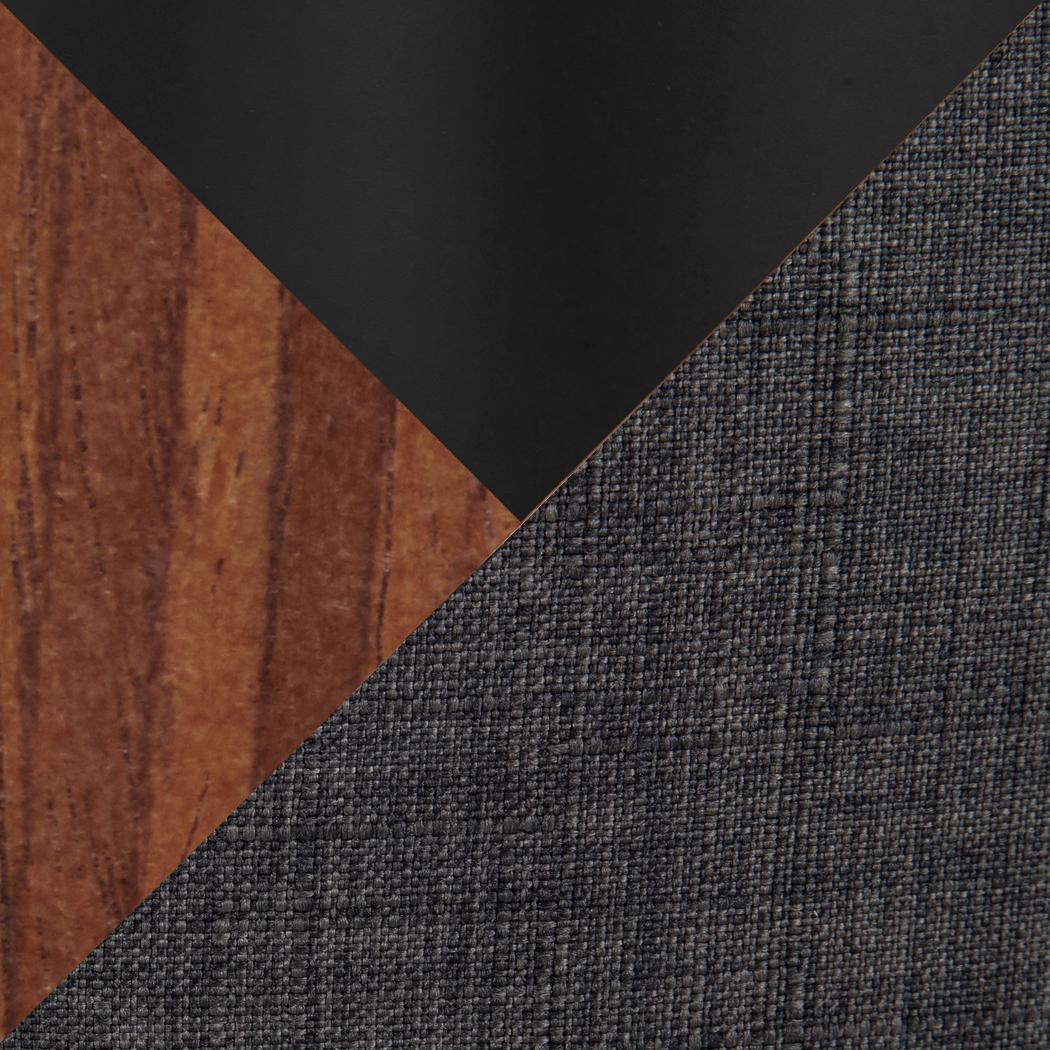 Lafanette V Charcoal Swivel Barstool, Set of 2 - Thumbnail - Image 7