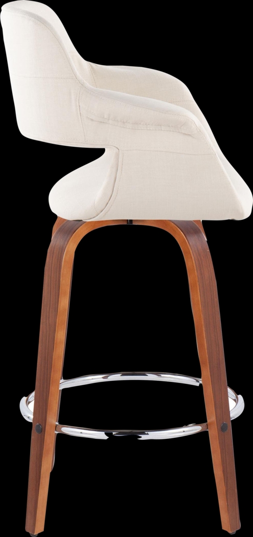 Lafanette V Cream Swivel Counter Height Stool, Set of 2 - Thumbnail - Image 4