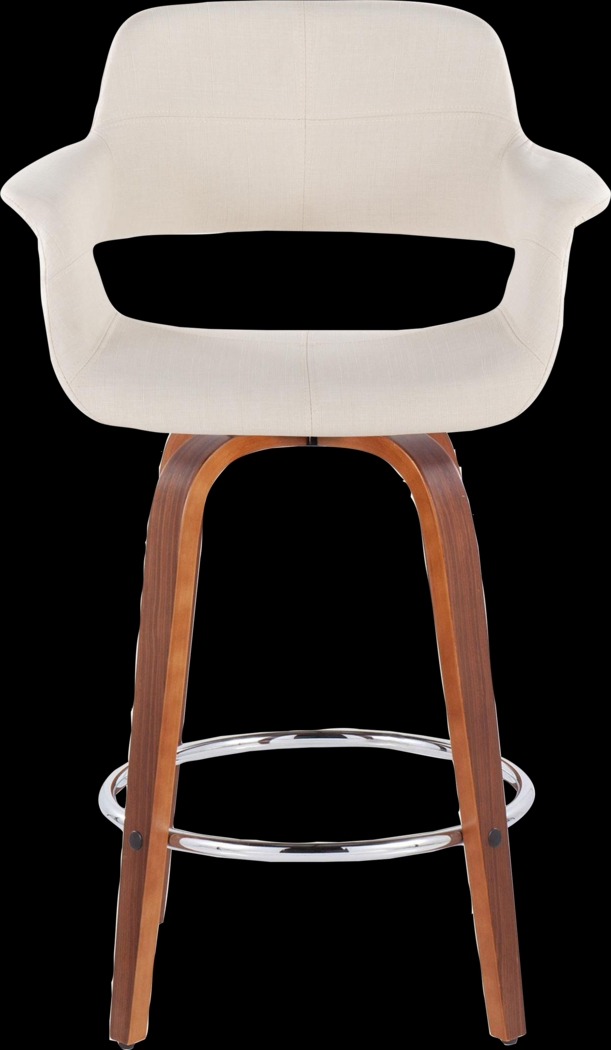 Lafanette V Cream Swivel Counter Height Stool, Set of 2 - Thumbnail - Image 6