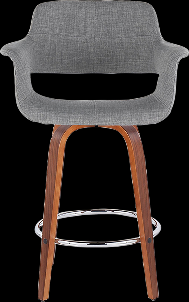 Lafanette V Gray Swivel Counter Height Stool, Set of 2 - Thumbnail - Image 6