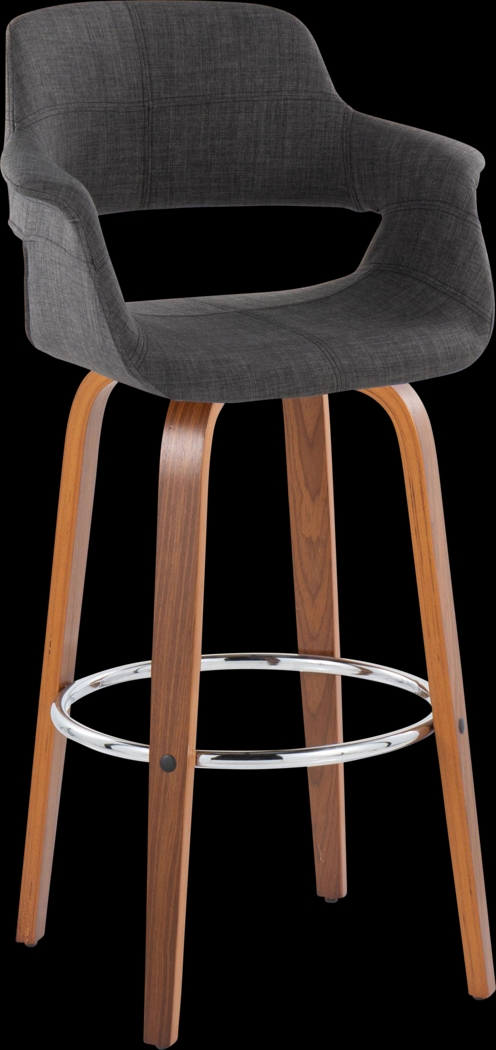 Lafanette VI Blue Swivel Barstool, Set of 2 - Thumbnail - Image 3