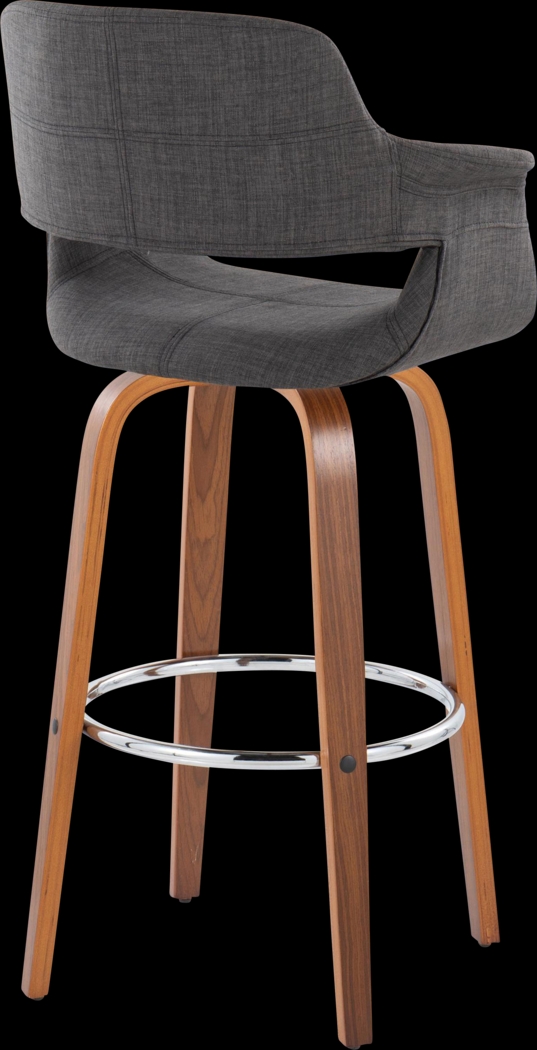 Lafanette VI Blue Swivel Barstool, Set of 2 - Thumbnail - Image 5