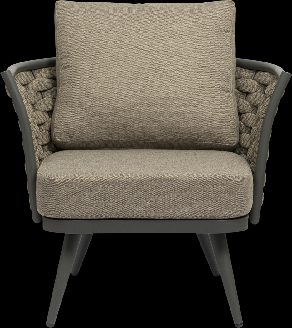 Lafargue Taupe Accent Chair - Thumbnail - Image 3