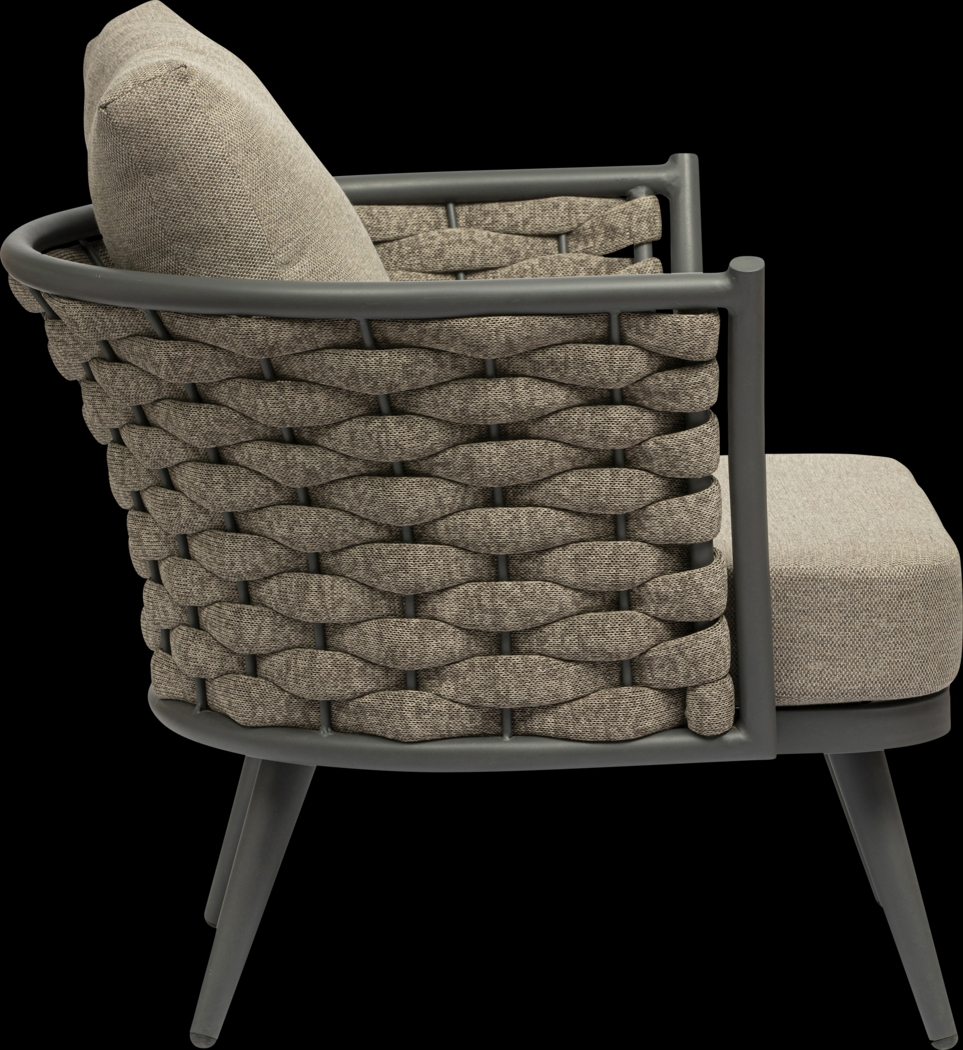 Lafargue Taupe Accent Chair - Thumbnail - Image 4