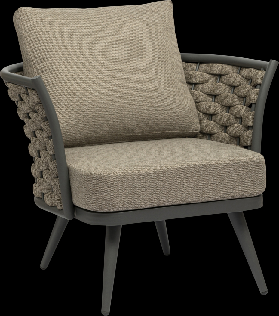 Lafargue Taupe Accent Chair - Thumbnail - Image 1