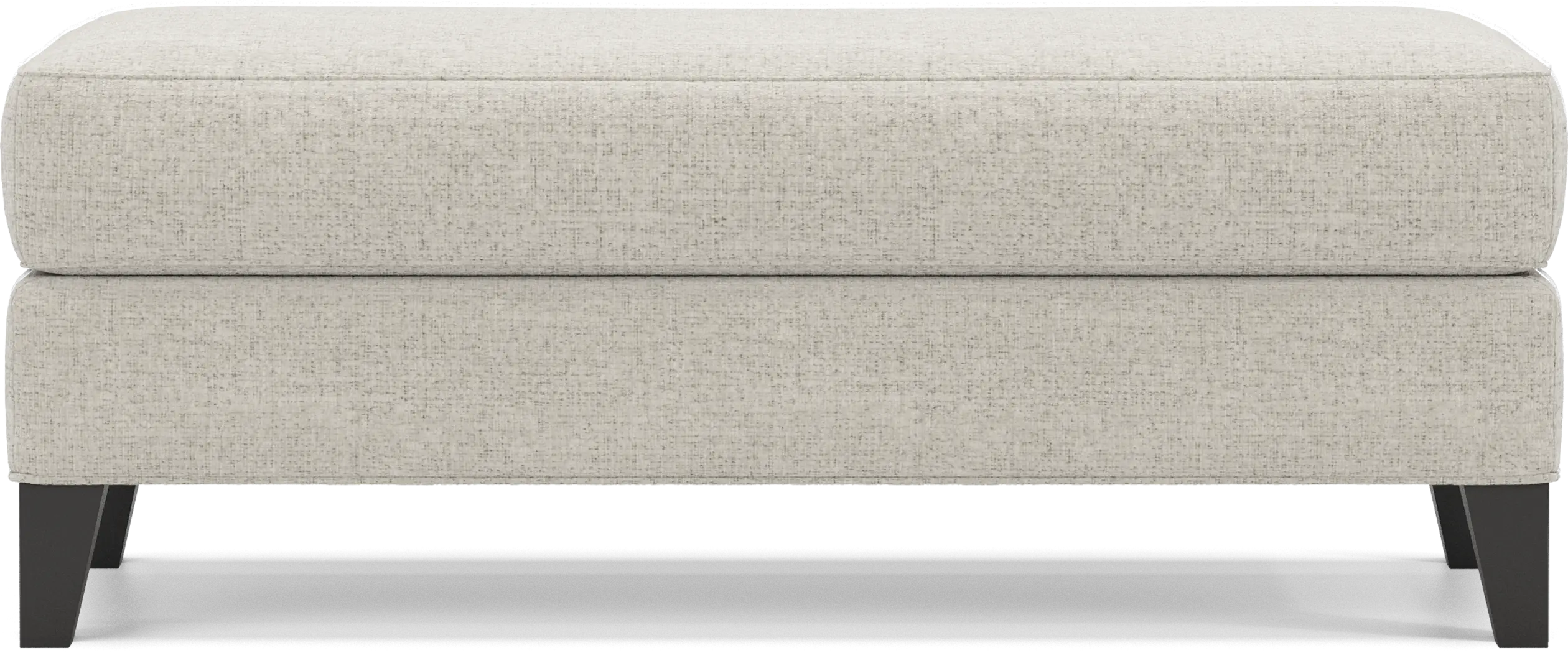 Shelton Ivory Ottoman - Thumbnail - Image 2