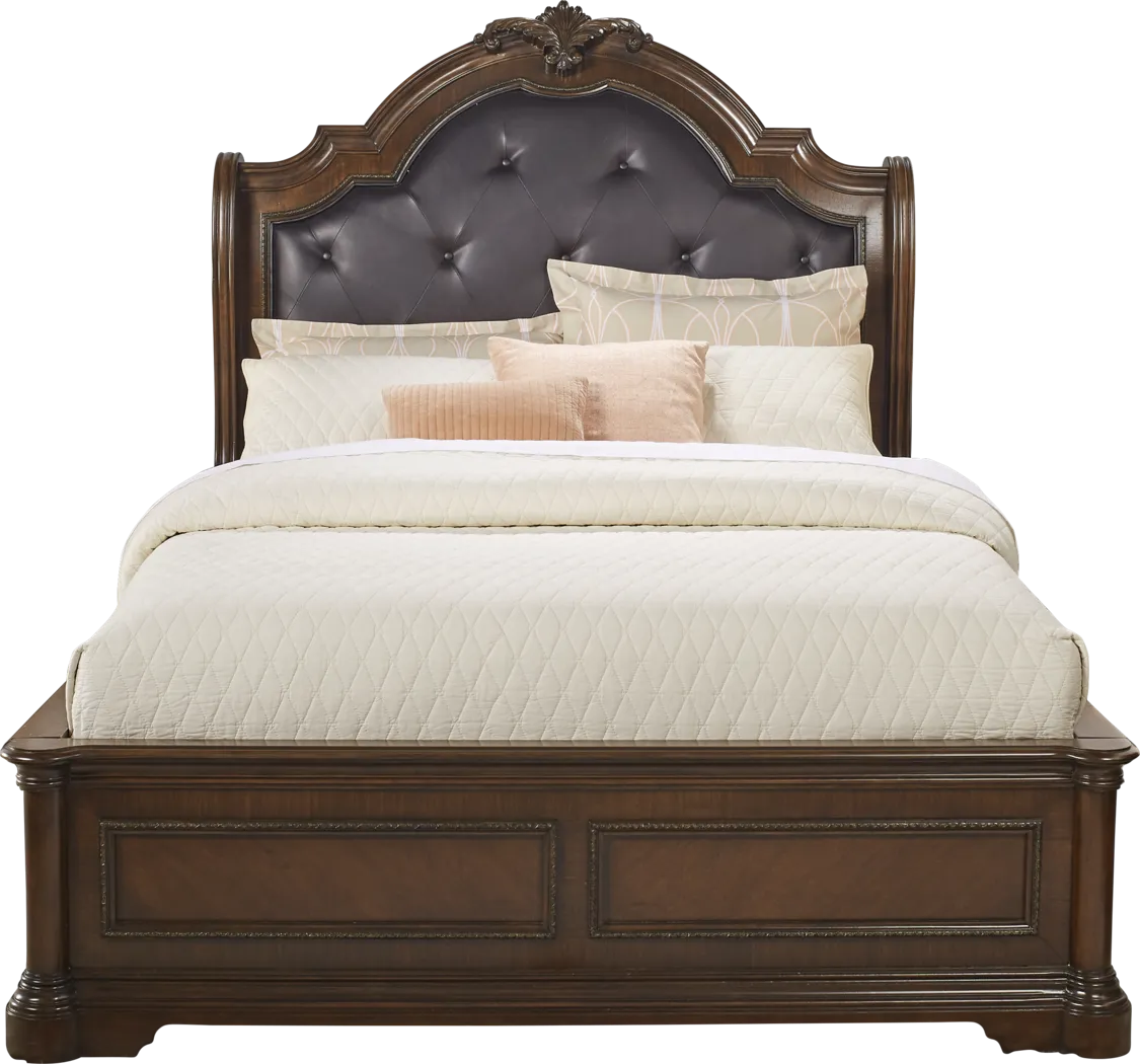 Lafayette Place Brown 3 Pc King Upholstered Bed - Thumbnail - Image 2