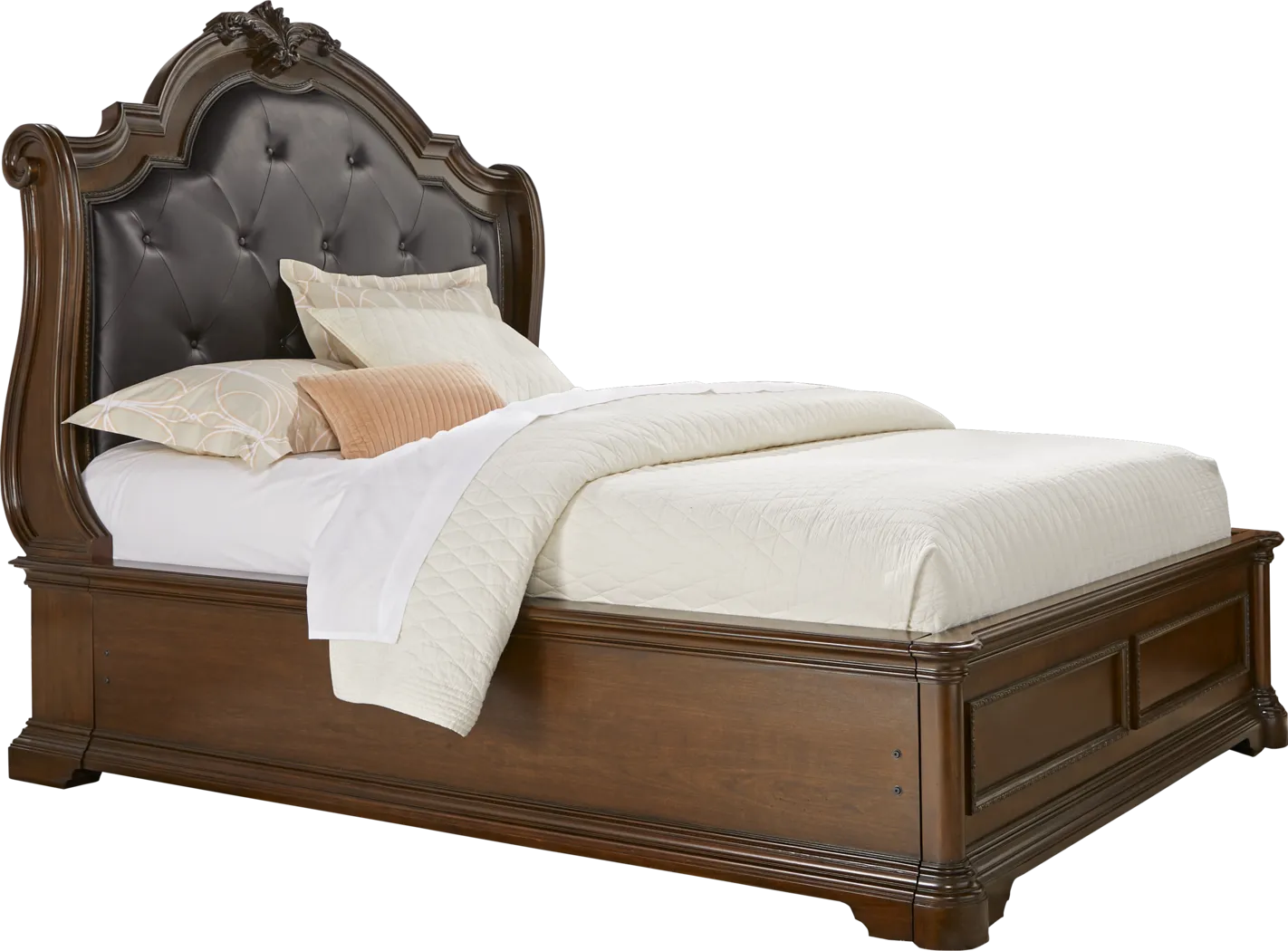 Lafayette Place Brown 3 Pc King Upholstered Bed - Thumbnail - Image 1