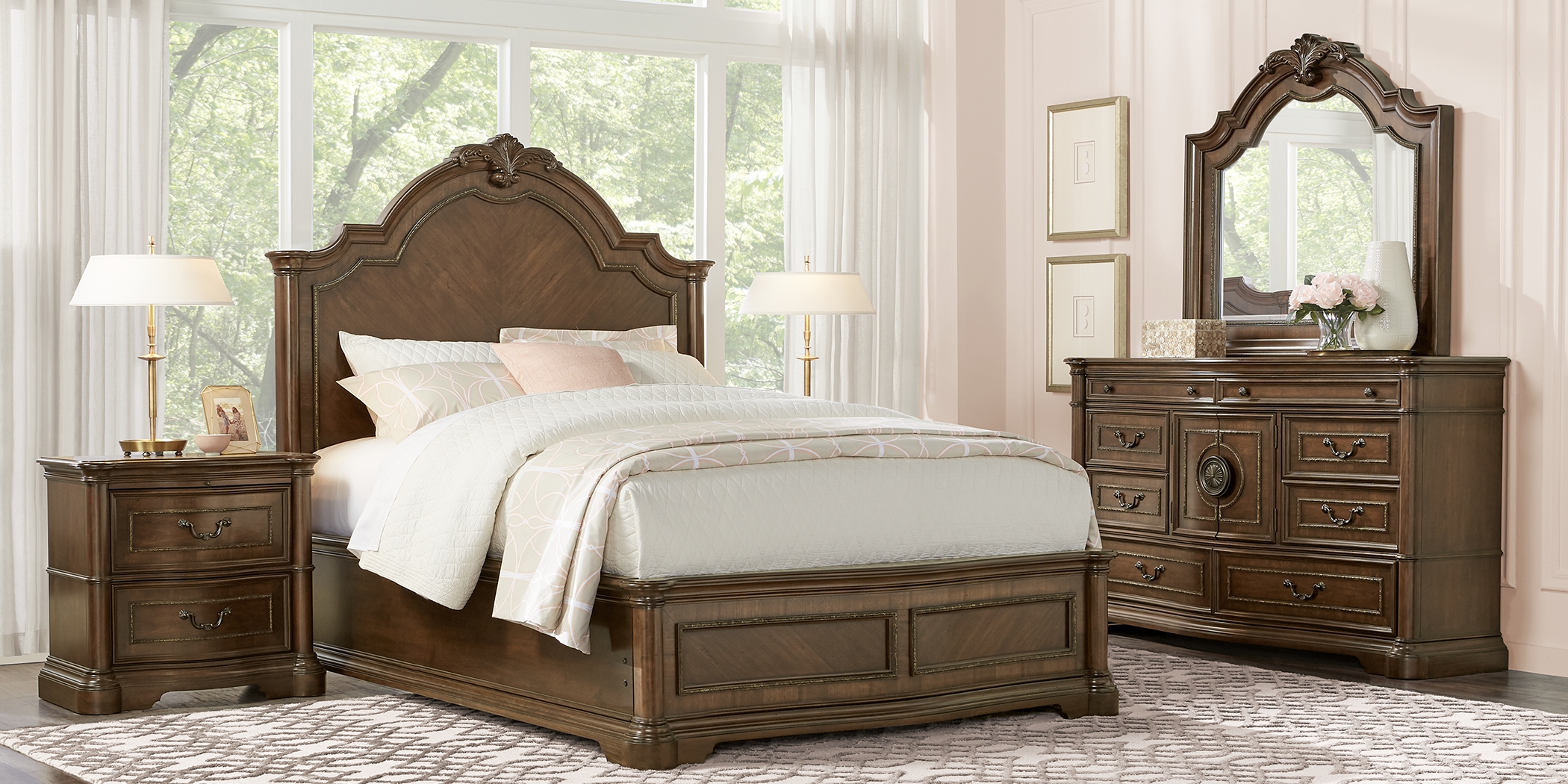 Lafayette Place Brown 8 Pc King Bedroom - Thumbnail - Image 1