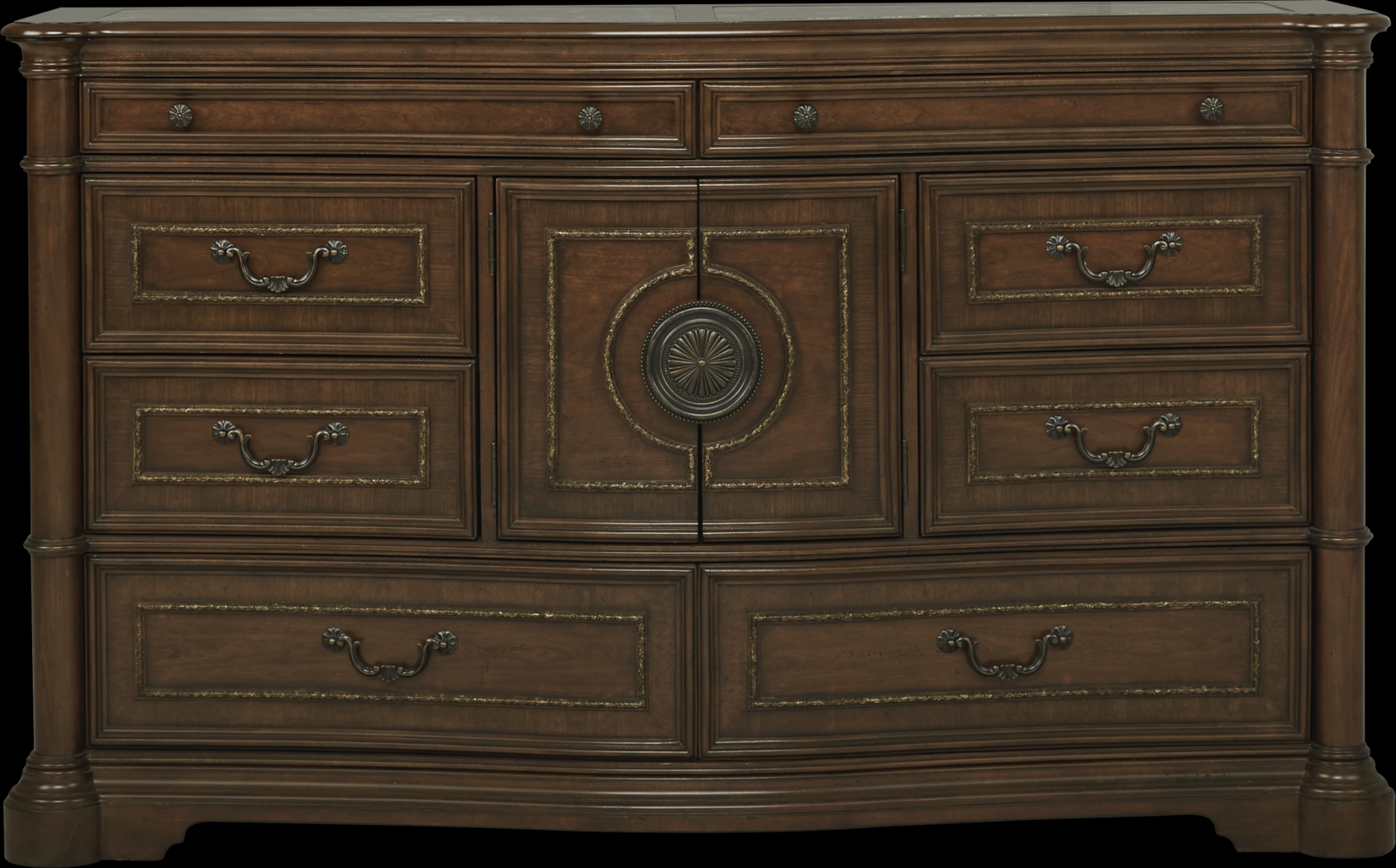 Lafayette Place Brown 7 Pc King Upholstered Sleigh Bedroom - Thumbnail - Image 3